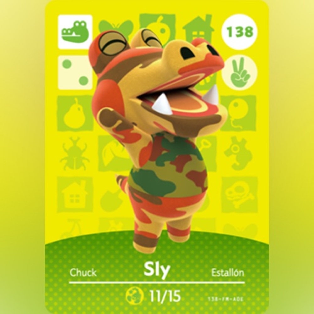 New Nintendo Animal Crossing Amiibo - #138 Sly